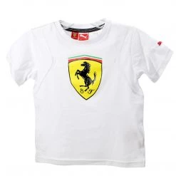 Puma Ferrari Shield Tee Shirt - Heather Gray - Boys