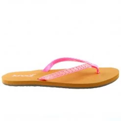 Reef Twisted Stars Brights Flip Flop Sandal - Neon Pink - Womens