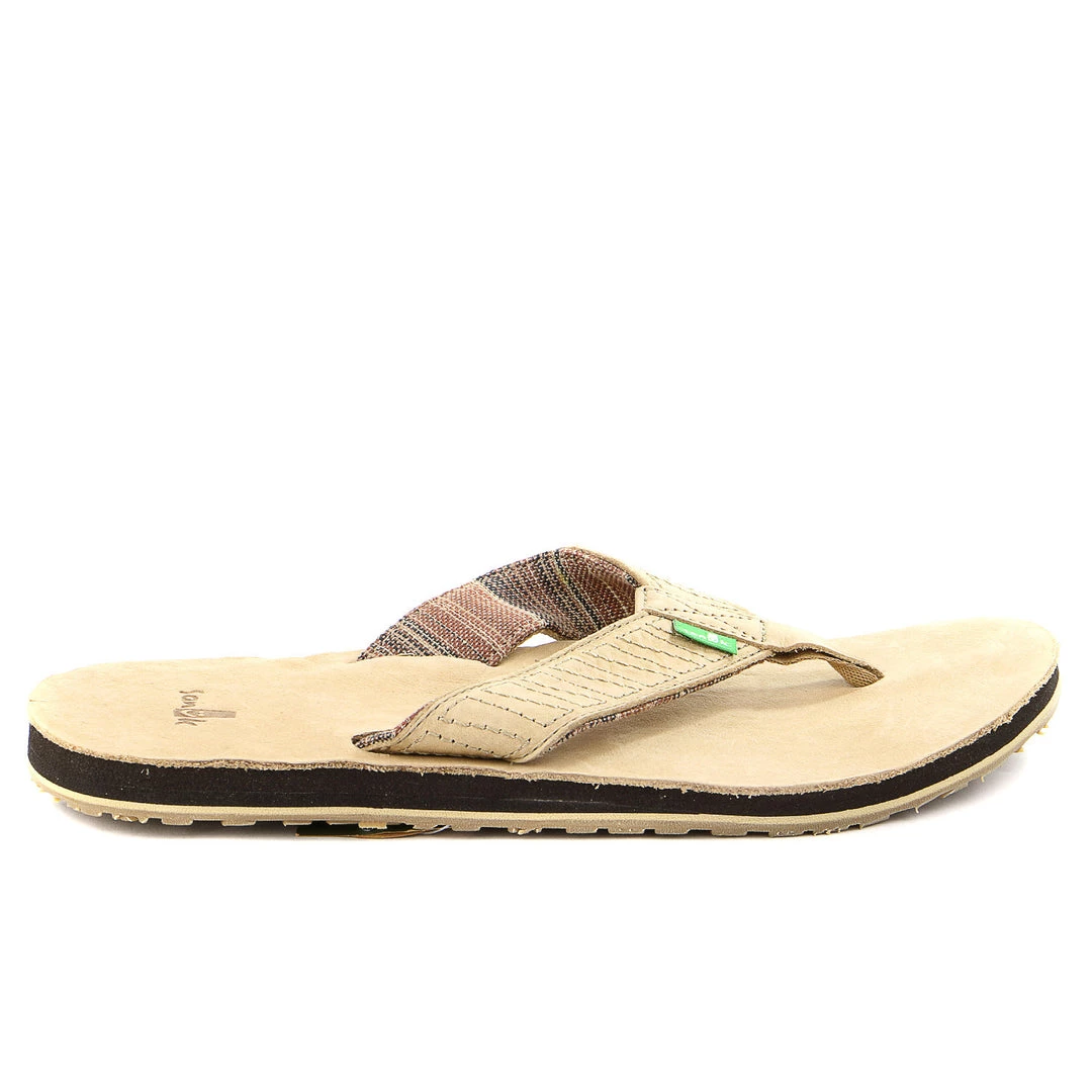Sanuk Burro Down Flip Flop - Tan - Mens 1 Sanuk Burro Down Flip Flop - Tan - Mens
