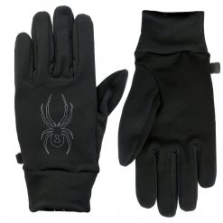 Spyder Stretch Fleece Conduct Glove - Black/Pol - Mens