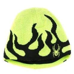 Spyder Fire Hat - Black/Volcano - Boys Kids
