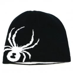Spyder Reversible Bug Hat - Black/White - Boys Kids