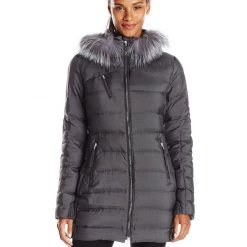 Spyder Aimie Long Down Coat Fur Hooded Jacket - Womens