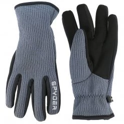 Spyder Core Sweater Conduct Gloves - Black/Silver - Mens