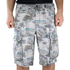 True Religion Issac Big T Cargo Short - Pacific Palm - Mens